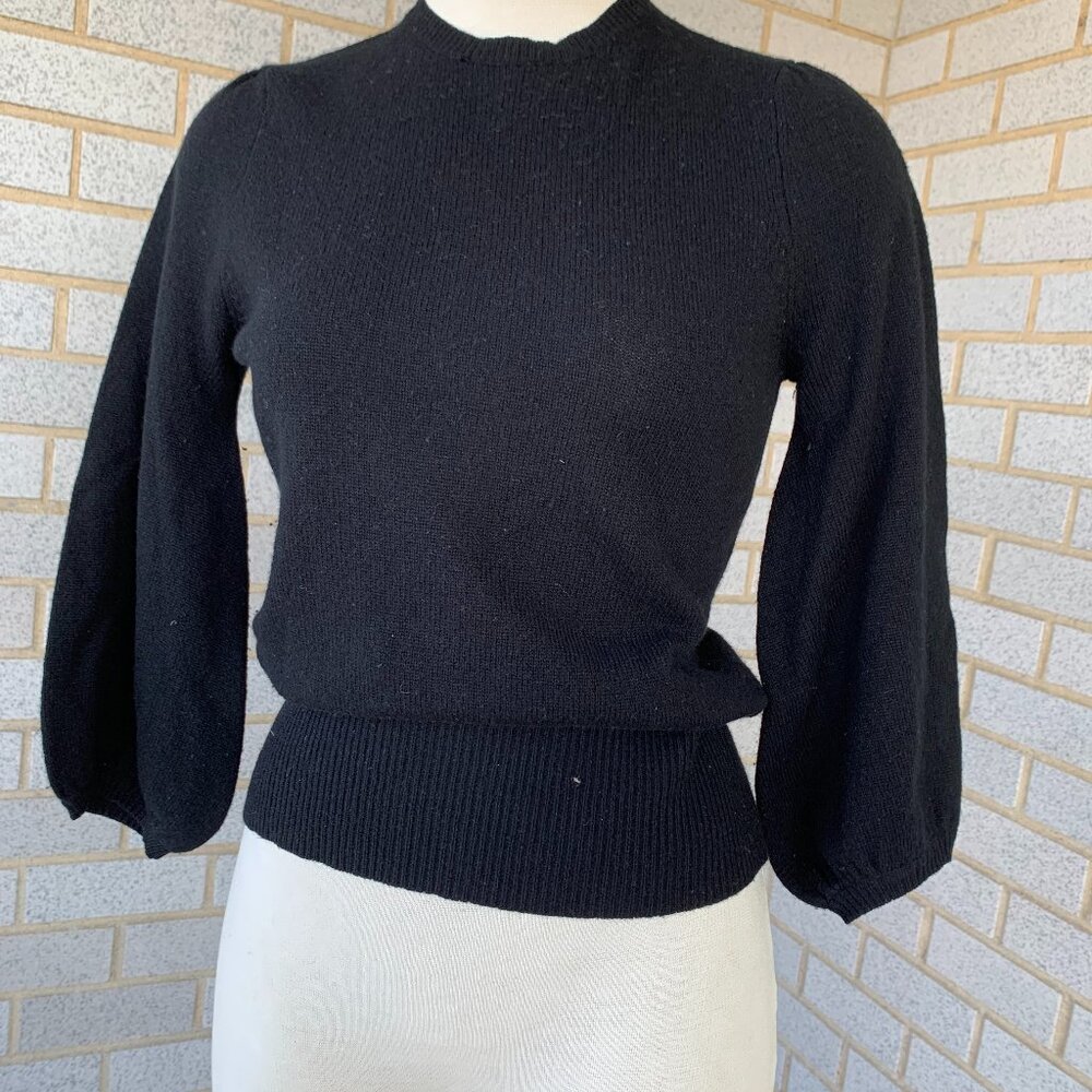 WHIM BLACK SWEATER SIZE S 100% CASHMERE